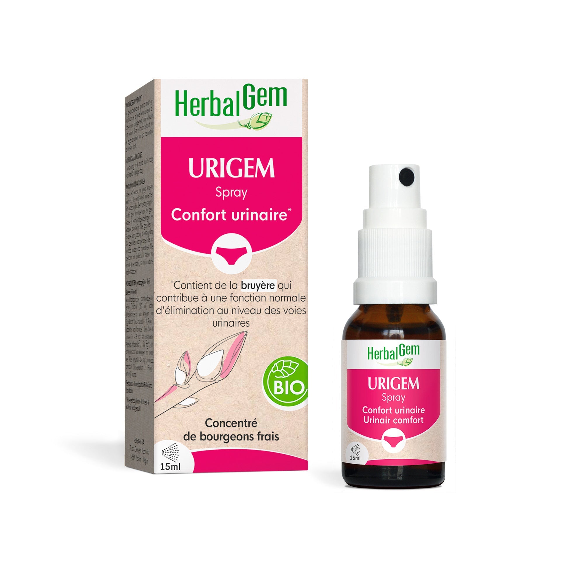 UriGem spray - confort urinaire - Bio